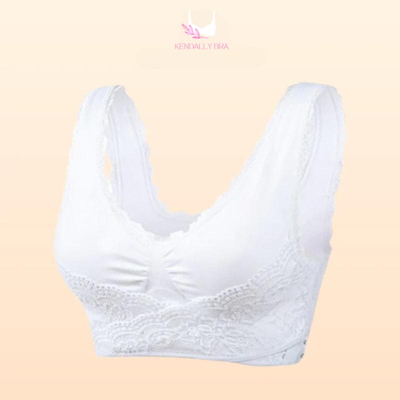 2pcsFront Buckle Large Size No Steel Ring Bras,wm Stylist Bra for Seniors  Front Closure，Full Coverage Lace Bra (A,XL) : : Clothing, Shoes &  Accessories