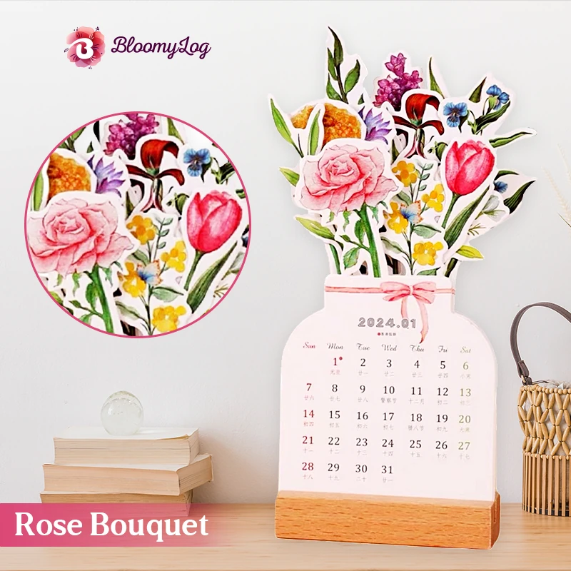 BloomyLog 2024 Bloomy Flower Calendar Camicely Shop