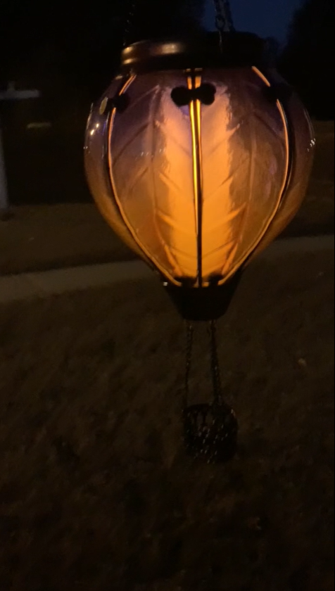 GreenLeavesGarden | Hot air balloon solar simulated flame lantern